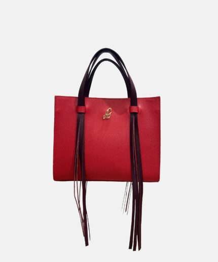 GA0550FR Style Leather Handbag Rosso - Front