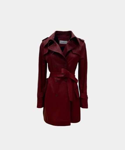 LEA Style Leather Jacket Rosso - Front