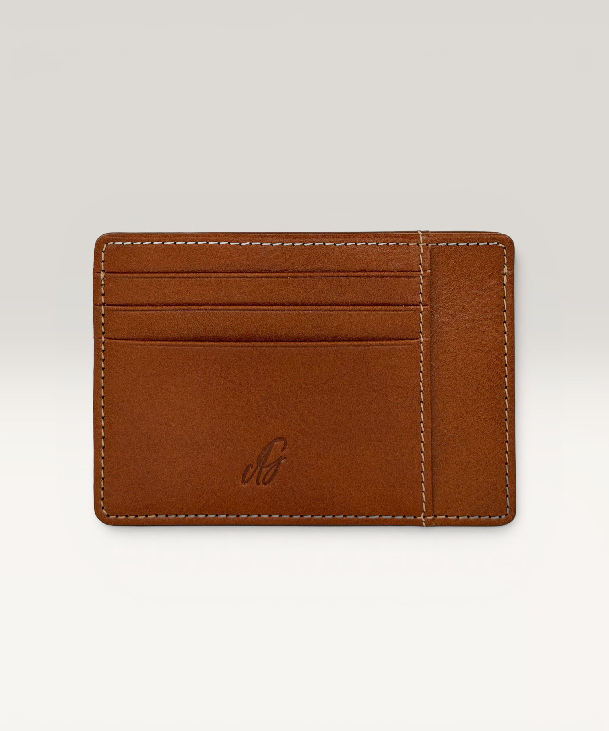 1.1 GA6232 Leather Cardholder with Slip Pocket - Image 1