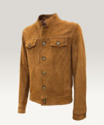 GA0404 Men's Suede Trucker Jacket - Image 3
